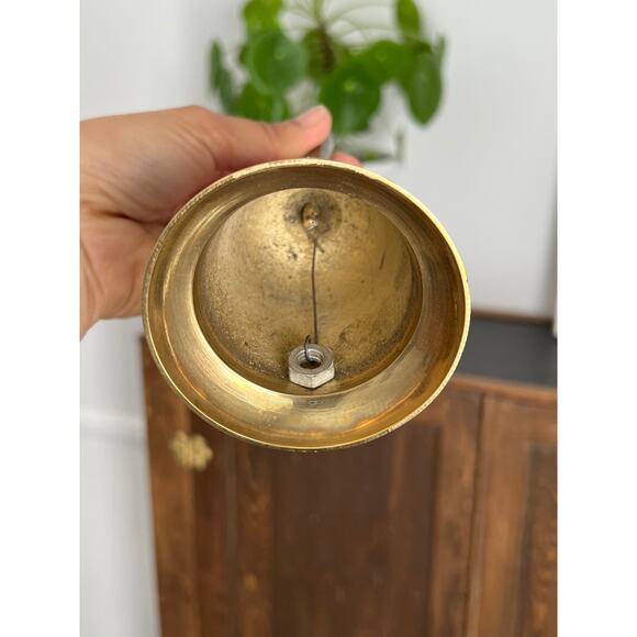 Vintage Brass Bell - School Bell - Patina - Vintage Metalware - Picture 7 of 10